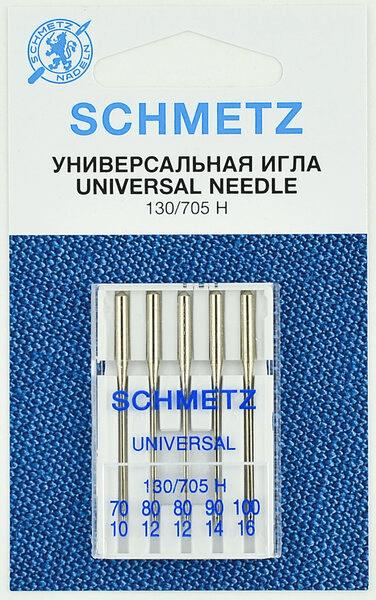 Иглы Schmetz универсальные (70x1, 80x2, 90x1, 100х1), 5 шт в Красном Сулине